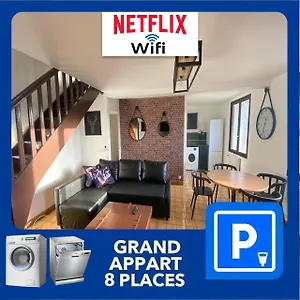 014 Chic & Cosy Grand Duplex 76m2 Wifi Smart Tv Netflix Et Vue Panoramique Appartement